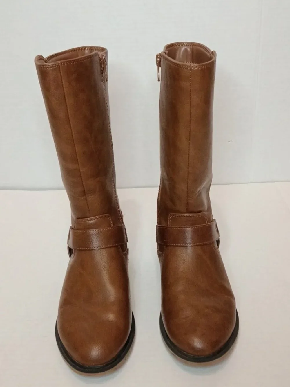 Cat & Jack Krista Brown Riding Boots Girls Size 2